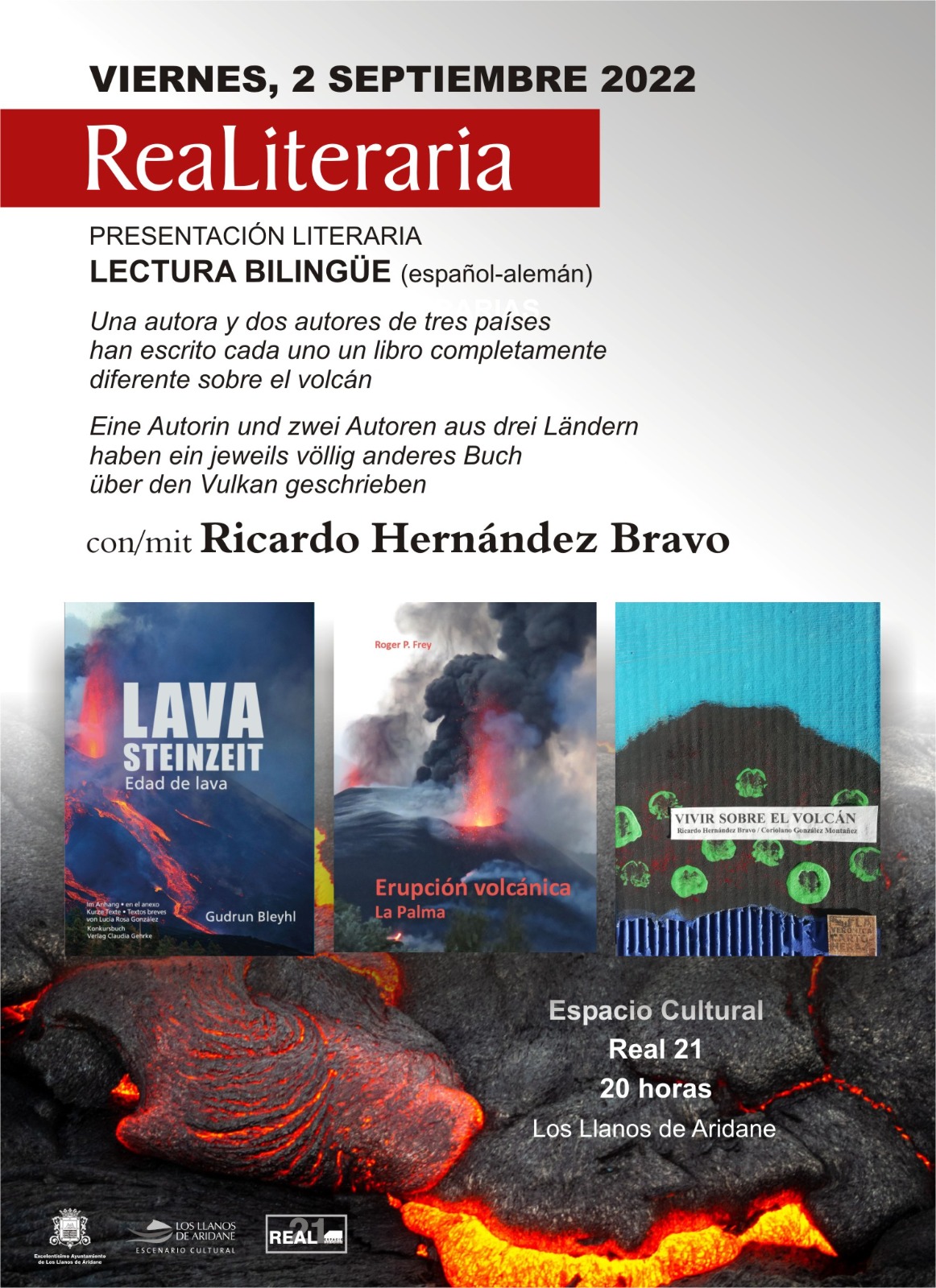 Plakat zum 2. literarischen Vulkangipfel